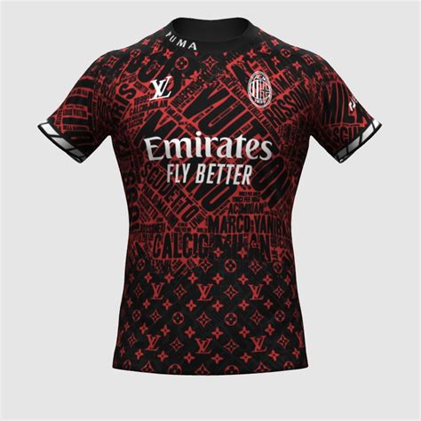 Maglia dell'AC Milan: Stile Louis Vuitton e Collab Moda Serie A